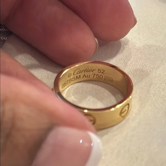 Authentic Cartier Love Ring Gold Size 52 - Picture 6 of 7